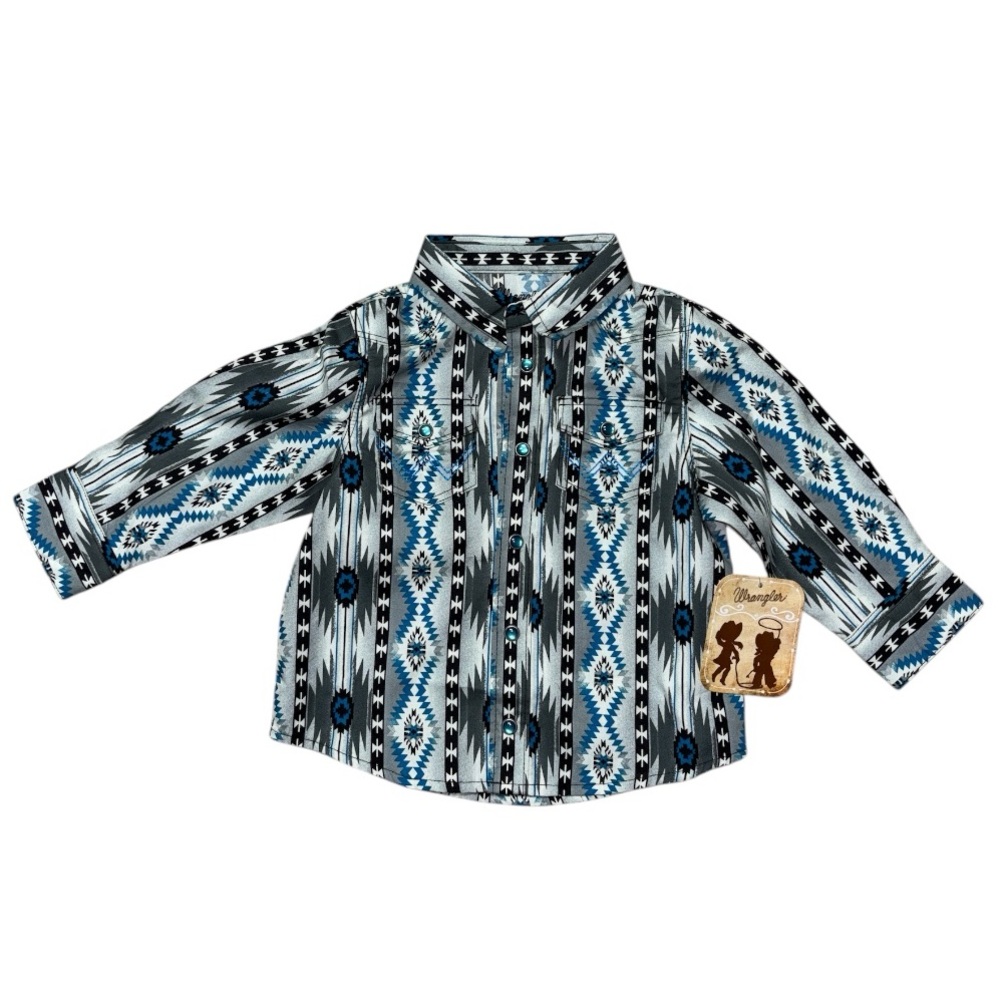 12 month Wrangler Long Sleeve Button Down